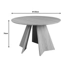 Τραπέζι Bibble MDF σε φυσική απόχρωση Φ120x76εκ