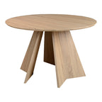 Τραπέζι Bibble MDF σε φυσική απόχρωση Φ120x76εκ