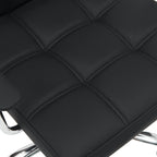 Καρέκλα γραφείου Buleco pu σε μαύρη απόχρωση 56x46x74-86εκ