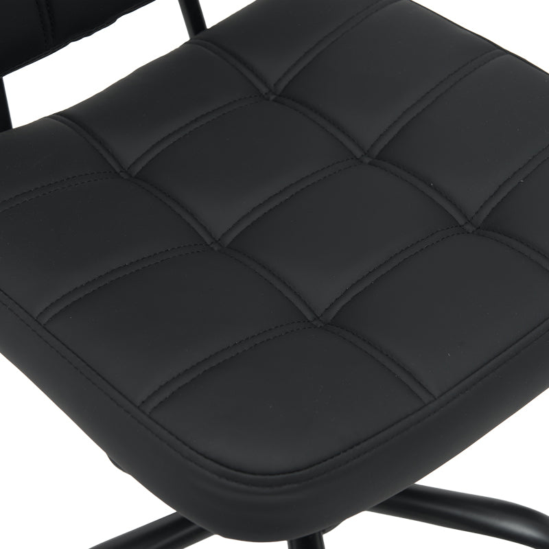 Καρέκλα γραφείου Sedia pu σε μαύρη απόχρωση 50x50x75-85εκ