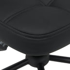 Καρέκλα γραφείου Sedia pu σε μαύρη απόχρωση 50x50x75-85εκ