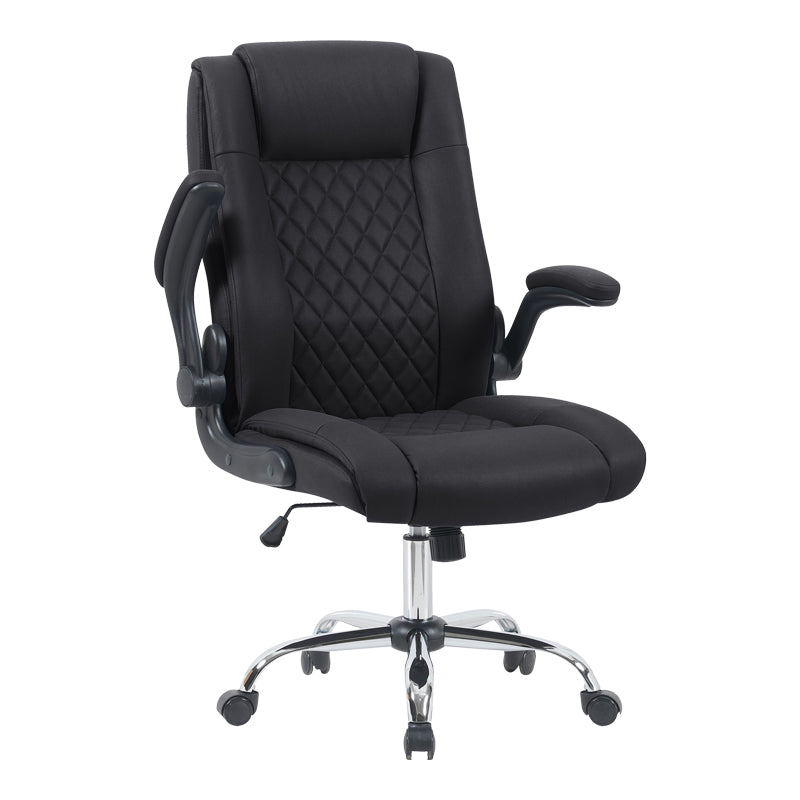 Καρέκλα γραφείου διευθυντη Kesla PES μαύρo 65x65x113-121εκ