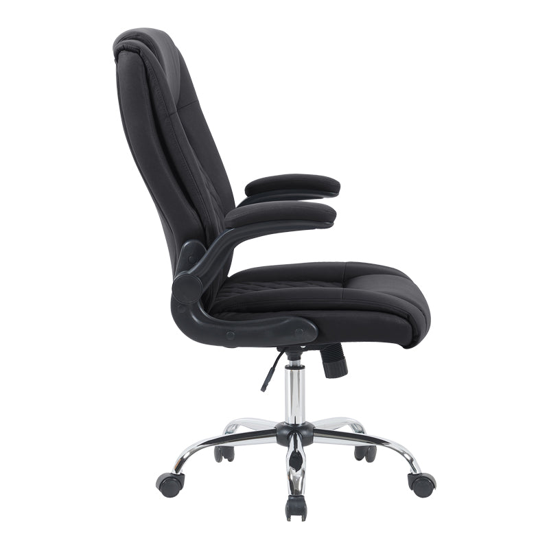 Καρέκλα γραφείου διευθυντη Kesla PES μαύρo 65x65x113-121εκ
