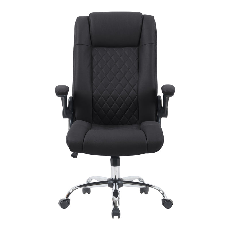 Καρέκλα γραφείου διευθυντη Kesla PES μαύρo 65x65x113-121εκ