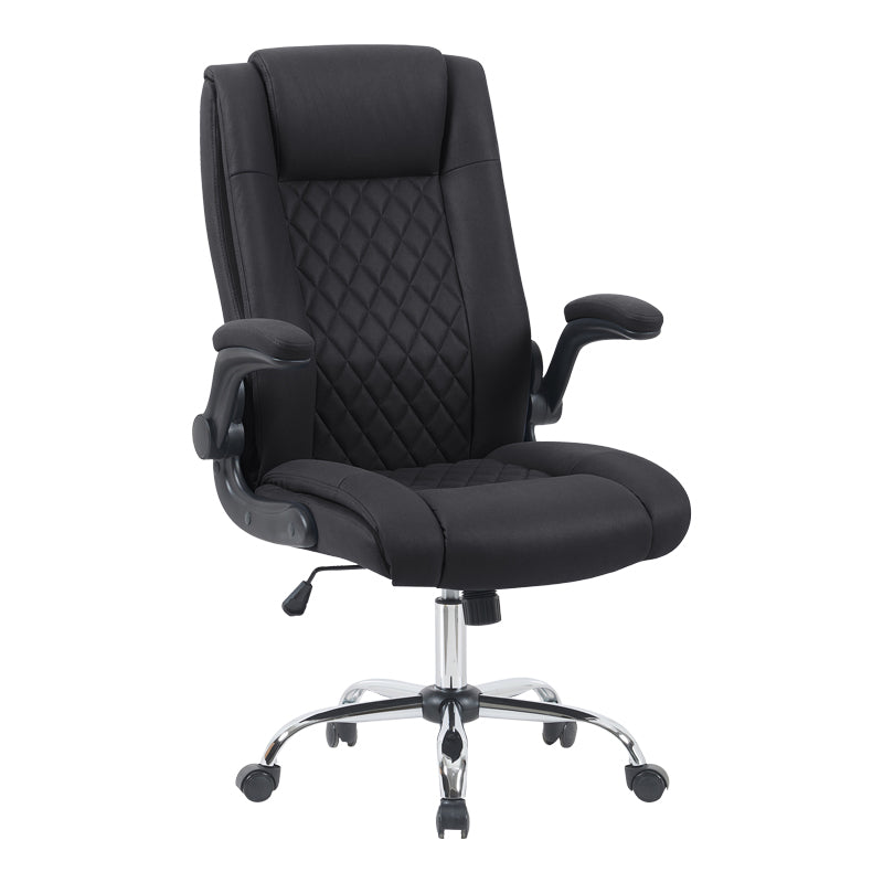Καρέκλα γραφείου διευθυντη Kesla PES μαύρo 65x65x113-121εκ