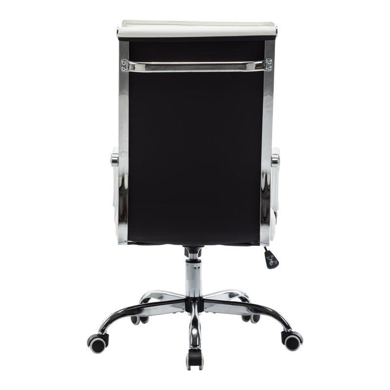 Καρέκλα γραφείου διευθυντη Mavel PU λευκό 55x62x100-110εκ