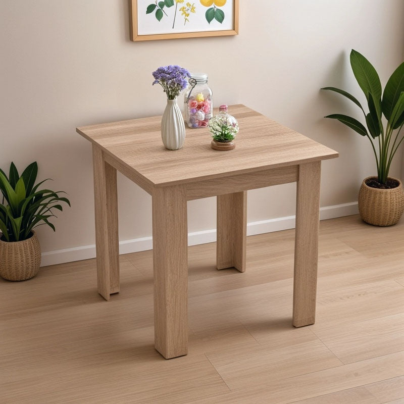 Τραπέζι Manka I σε sonoma απόχρωση 80x80x77εκ