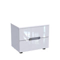 Κομοδίνο Afina mdf σε λευκή glossy απόχρωση 50x35x41εκ