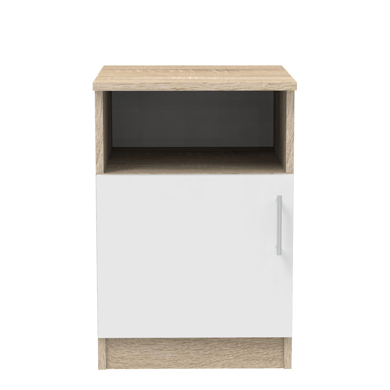 Κομοδίνο Galdi σε sonoma-λευκή απόχρωση 40x45x60εκ