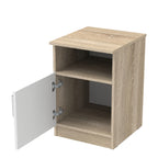 Κομοδίνο Galdi σε sonoma-λευκή απόχρωση 40x45x60εκ