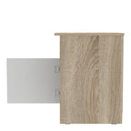 Κομοδίνο Galdi σε sonoma-λευκή απόχρωση 40x45x60εκ