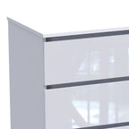 Συρταριέρα Dicama mdf σε λευκη glossy απόχρωση 90x47x101εκ