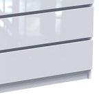 Συρταριέρα Dicama mdf σε λευκη glossy απόχρωση 90x47x101εκ