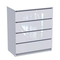 Συρταριέρα Dicama mdf σε λευκη glossy απόχρωση 90x47x101εκ