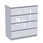 Συρταριέρα Dicama mdf σε λευκη glossy απόχρωση 90x47x101εκ