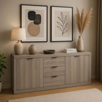 Μπουφές Doha σε sonoma απόχρωση 180x45x80.5εκ