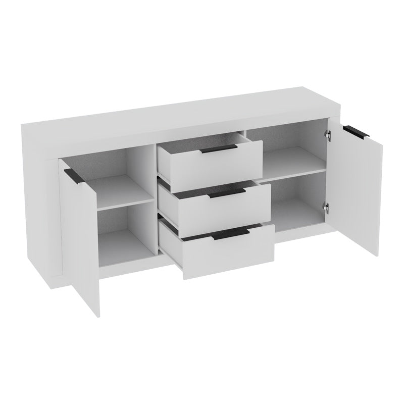 Μπουφές Doha σε λευκή απόχρωση 180x45x80.5εκ