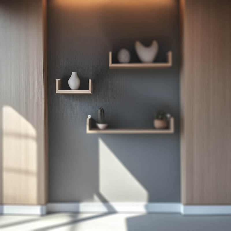 Ραφιέρα τοίχου Derva σε oak απόχρωση 30x15x10cm