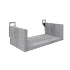 Ραφιέρα τοίχου Derva σε cement γκρι απόχρωση 30x15x10cm