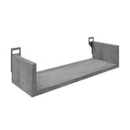 Ραφιέρα τοίχου Derva σε cement γκρι απόχρωση 45x15x10cm
