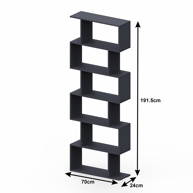Βιβλιοθήκη Sezen σε λευκή απόχρωση 70x24x191.5εκ