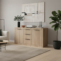 Μπουφές Doha σε sonoma απόχρωση 150x45x80.5εκ