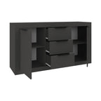 Μπουφές Doha σε ανθρακί απόχρωση 150x45x80.5εκ