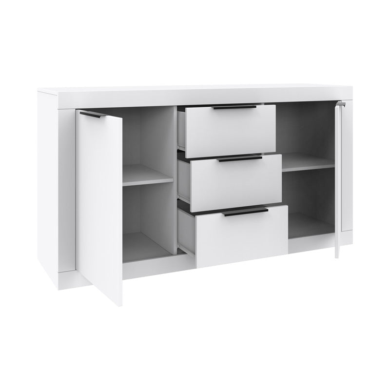 Μπουφές Doha σε λευκή απόχρωση 150x45x80.5εκ