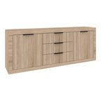 Μπουφές Doha σε sonoma απόχρωση 210x45x80.5εκ