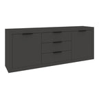 Μπουφές Doha σε ανθρακί απόχρωση 210x45x80.5εκ