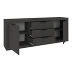 Μπουφές Doha σε ανθρακί απόχρωση 210x45x80.5εκ