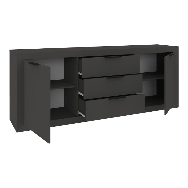 Μπουφές Doha σε ανθρακί απόχρωση 210x45x80.5εκ