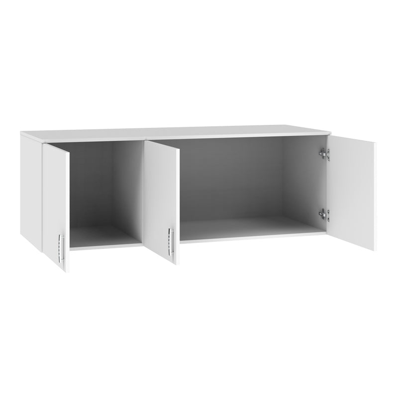 Πατάρι ντουλάπας Royal τρίφυλλο λευκό 150x58x53εκ