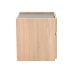 Κομοδίνο Comcie σε φυσικό με γκρι απόχρωση 50x42x45.5εκ