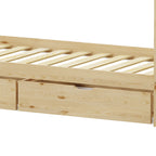 Παιδικό κρεβάτι Mellin τ. Montessori με 2 συρτάρια ξύλο πεύκου σε φυσική απόχρωση 90x190εκ