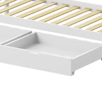 Παιδικό κρεβάτι Mellin τ. Montessori με 2 συρτάρια ξύλο πεύκου σε λευκή απόχρωση 90x190εκ