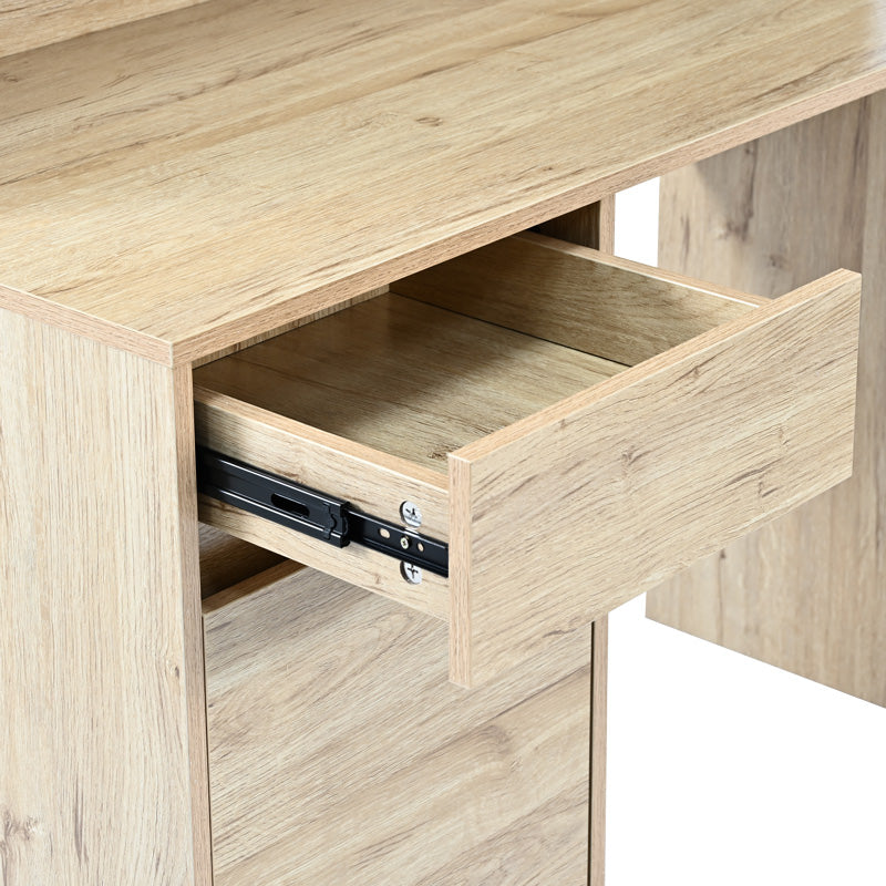 Γραφείο εργασίας Secreta με ράφι σε oak απόχρωση 110x50x135εκ