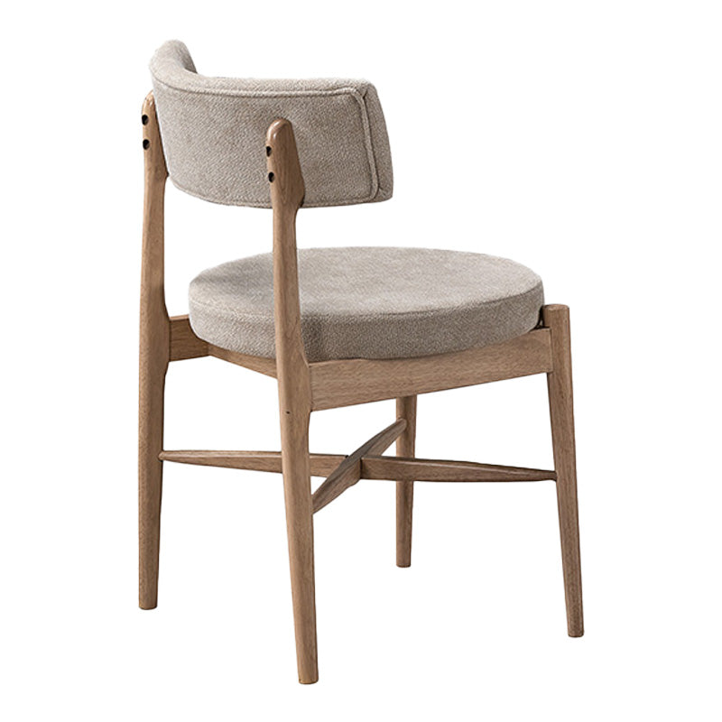 Καρέκλα Raudi rubberwood σε φυσική-μπεζ απόχρωση 45.5x45.5x81εκ