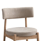 Καρέκλα Raudi rubberwood σε φυσική-μπεζ απόχρωση 45.5x45.5x81εκ