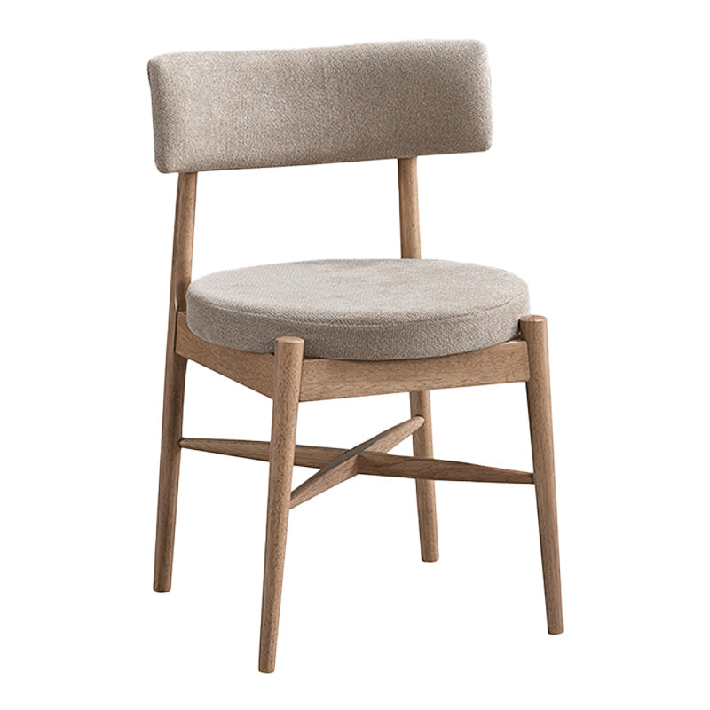 Καρέκλα Raudi rubberwood σε φυσική-μπεζ απόχρωση 45.5x45.5x81εκ