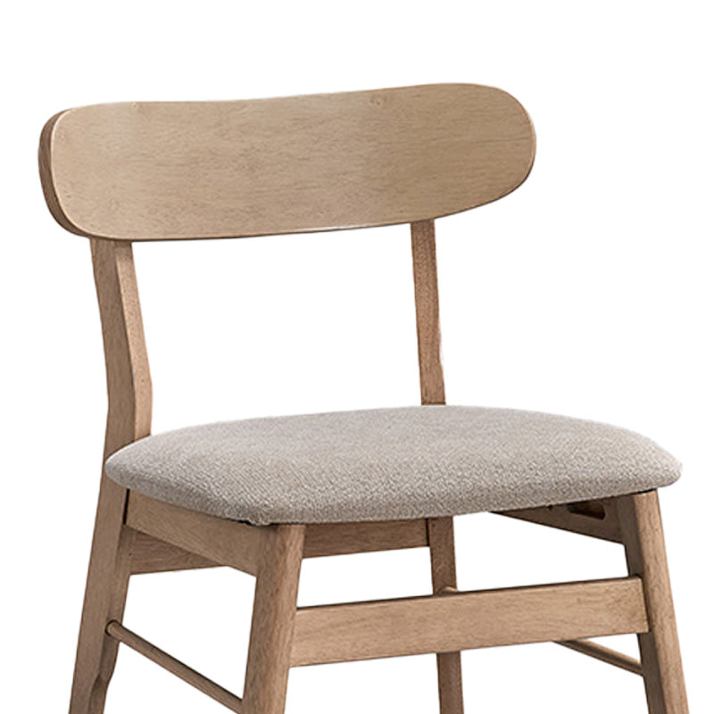 Καρέκλα Cairo rubberwood σε φυσική-μπεζ απόχρωση 47x47x76εκ
