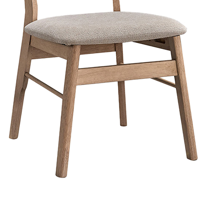 Καρέκλα Cairo rubberwood σε φυσική-μπεζ απόχρωση 47x47x76εκ