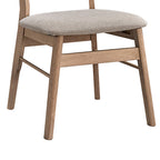 Καρέκλα Cairo rubberwood σε φυσική-μπεζ απόχρωση 47x47x76εκ