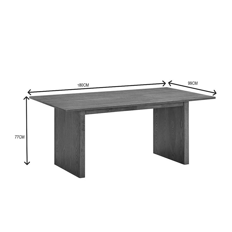 Τραπεζαρία Eleganza-Raudi σετ 7τεμ mdf σε καρυδί-εκρού απόχρωση 180x99x75.8εκ