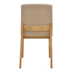 Καρέκλα Dalby μπεζ ύφασμα sonoma rubberwood 50x45x85,5εκ