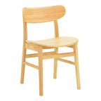 Καρέκλα Lumnia rubberwood σε φυσική απόχρωση 46x50x76εκ