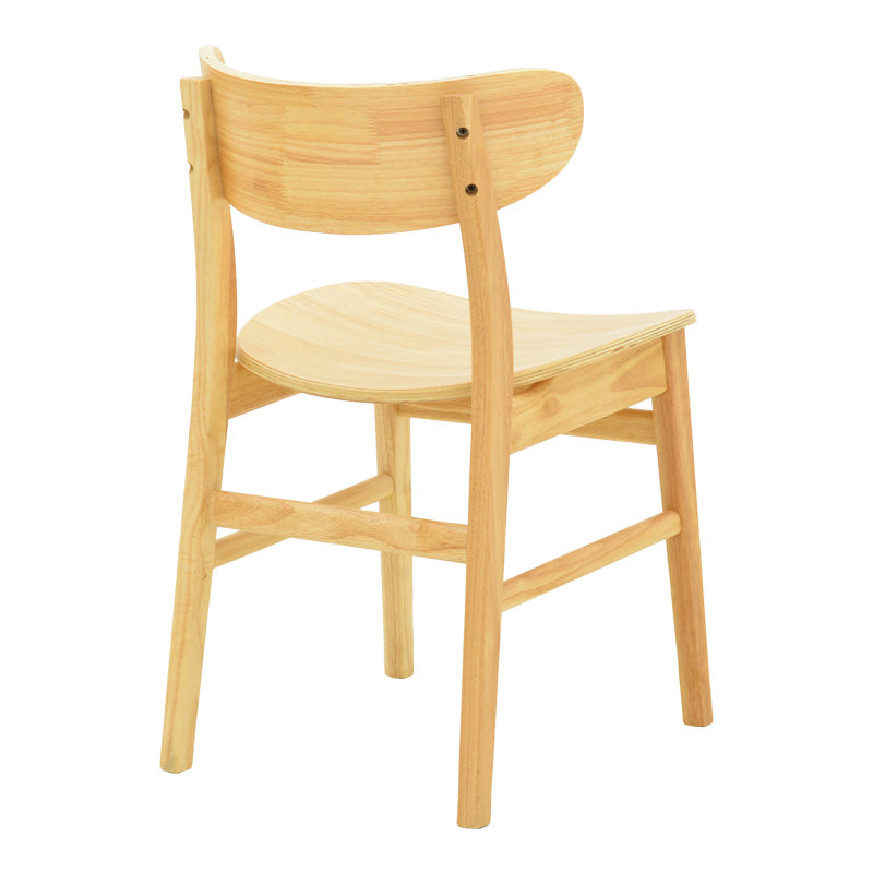 Καρέκλα Lumnia rubberwood σε φυσική απόχρωση 46x50x76εκ