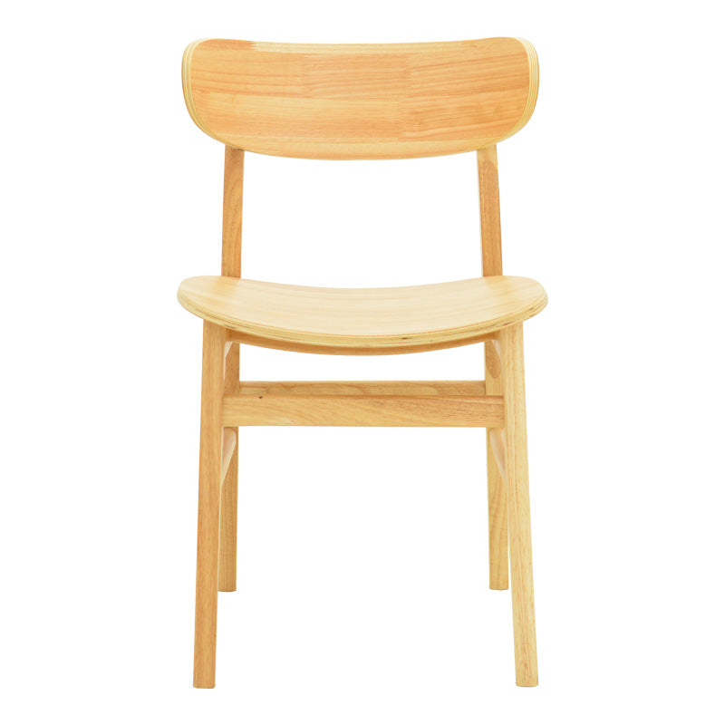 Καρέκλα Lumnia rubberwood σε φυσική απόχρωση 46x50x76εκ