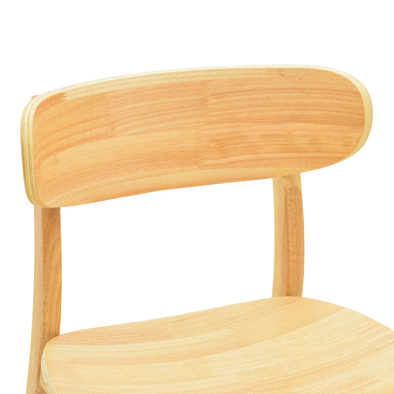 Καρέκλα Lumnia rubberwood σε φυσική απόχρωση 46x50x76εκ