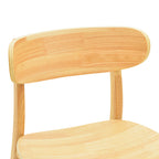 Καρέκλα Lumnia rubberwood σε φυσική απόχρωση 46x50x76εκ